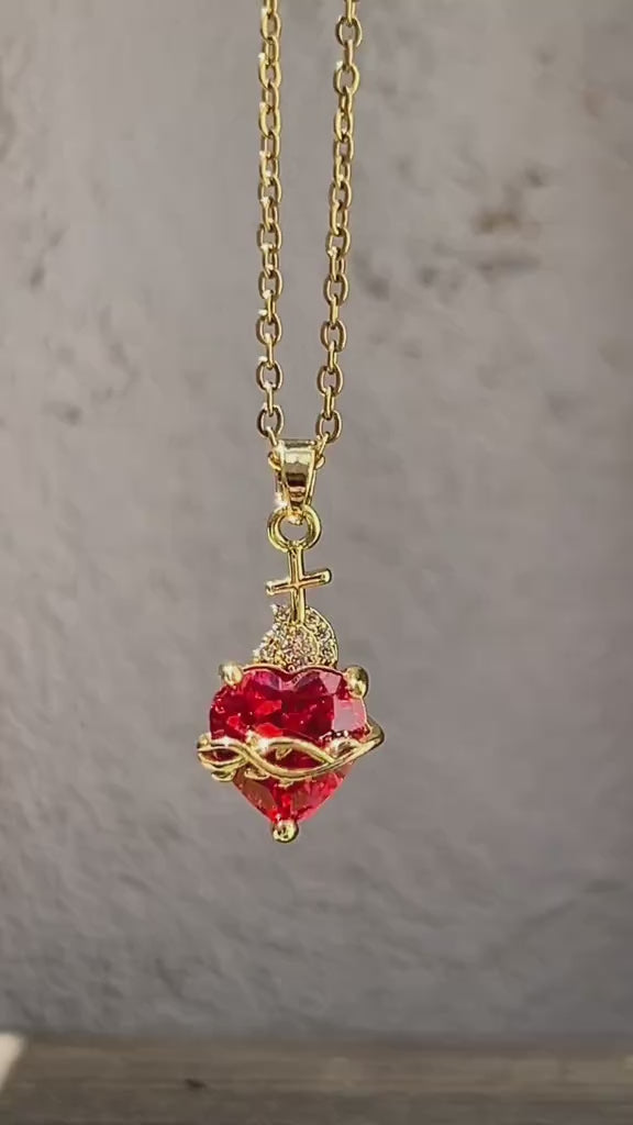 COLLAR CORAZON DE JESUS